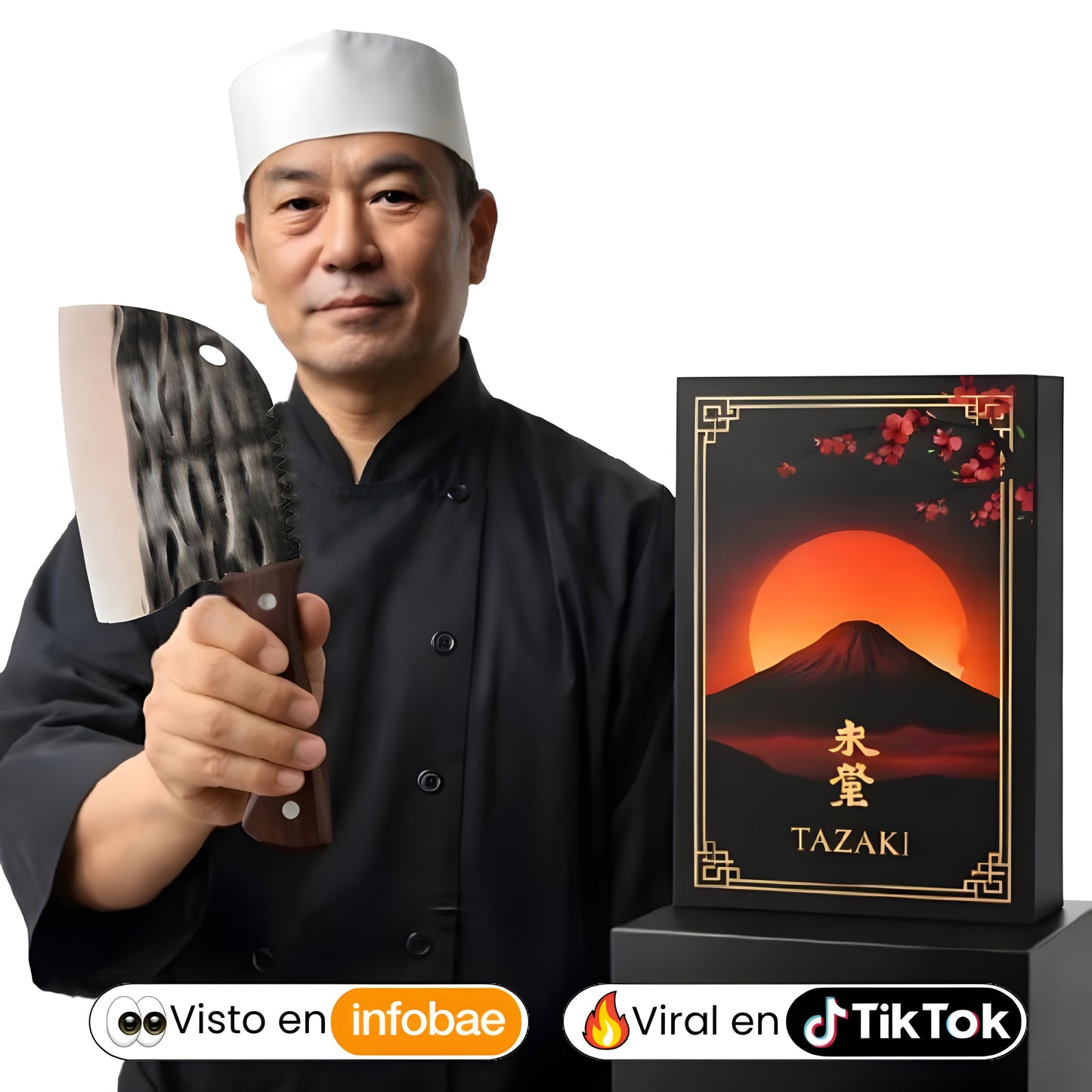TAZAKI™| El Cuchillo Japonés Que Hace Que Todo Corte Fácil